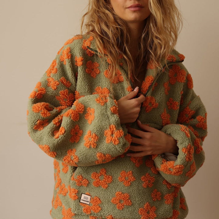 Fleur™ | Floral Fleece Jumper