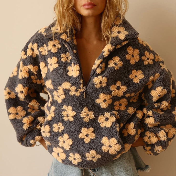 Fleur™ | Floral Fleece Jumper