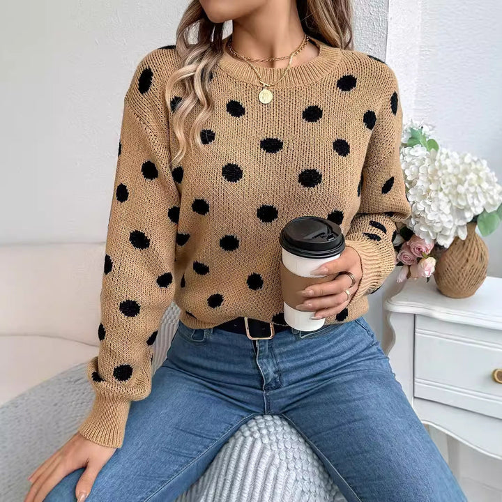 Nathalie | Polka Dot Knit Jumper