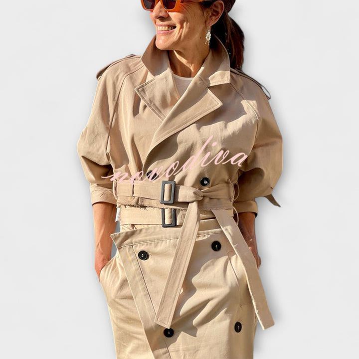 Lyra | Elegant Jacket and Midi Skirt with Pockets