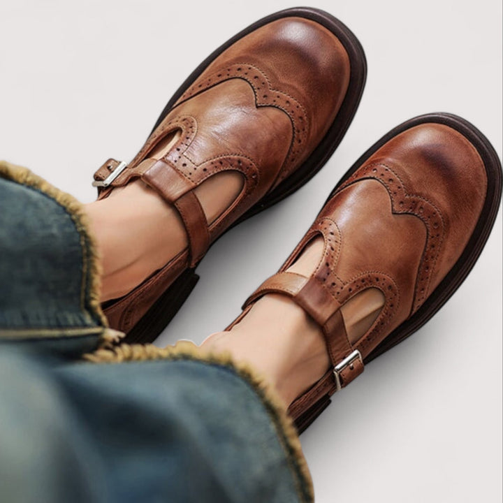 Louisa | Elegant Leather Mary Jane Shoes