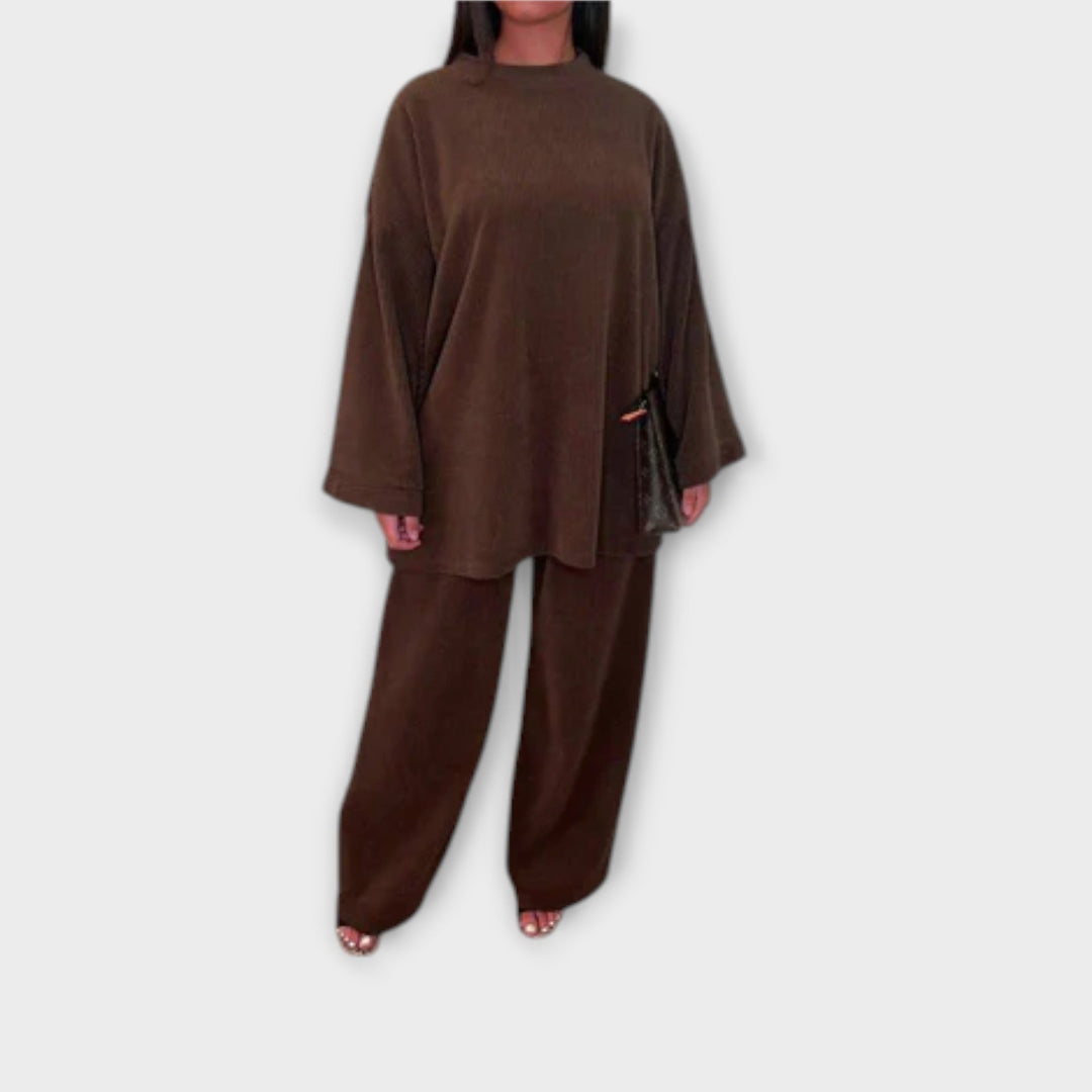 Ingrid | Plus Size Set - Ribbed Style