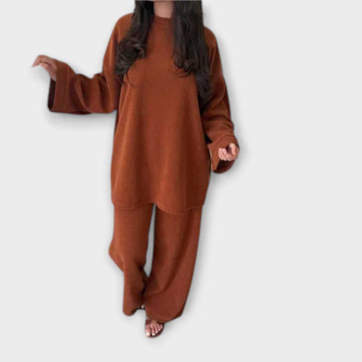Ingrid | Plus Size Set - Ribbed Style