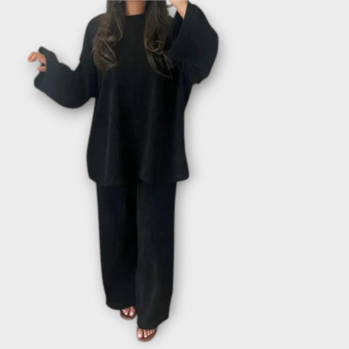 Ingrid | Plus Size Set - Ribbed Style