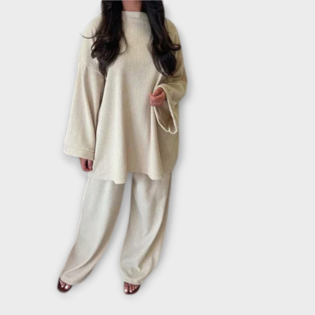 Ingrid | Plus Size Set - Ribbed Style