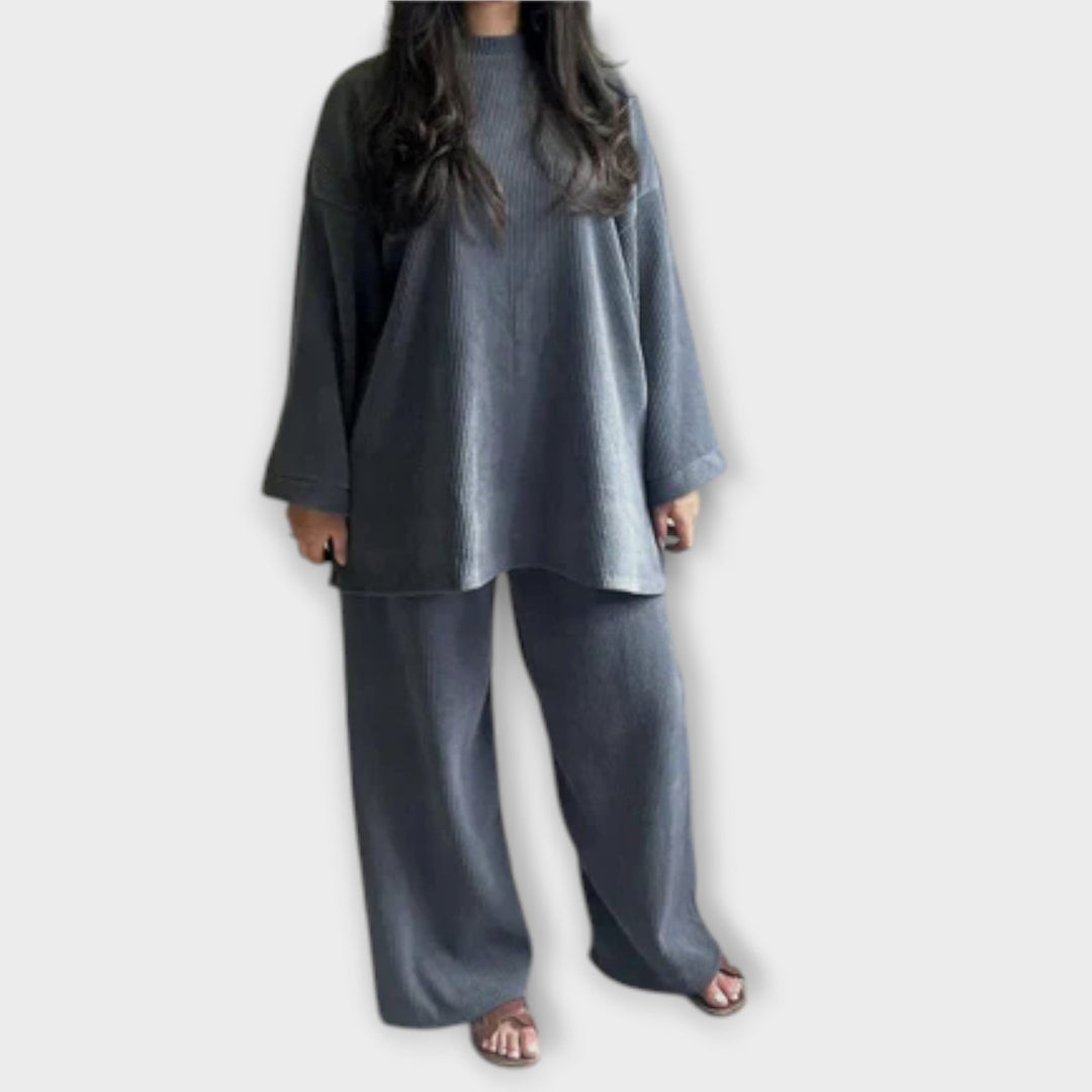 Ingrid | Plus Size Set - Ribbed Style